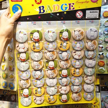 Kawaii Sanrio Hello Kitty Brosa Anime Desene Animate Drăguț Fete De Papetărie Brosa Patch-Uri De Moda Pin Pandantiv Decorativ Cadouri Bijuterii