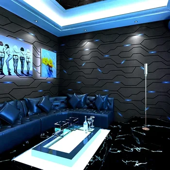 KTV Tapet Tapet 3D Stereoscopic Tehnologia Internet Cafe Fundal Live Tema E-sport Hotel Decor de perete care acoperă
