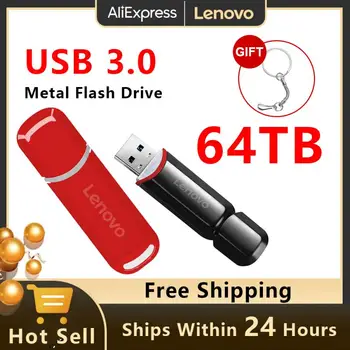 Lenovo 64TB USB Flash Drive Metal Pendrive 2TB USB3.0 memoria 16TB 32TB Ultra-Capacitate mare de Mare Viteză USB de memorie transport Gratuit