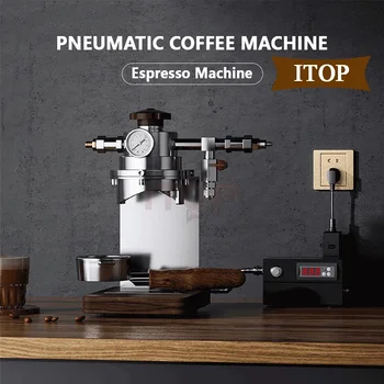 LXCHAN Pneumatice, Aparat de Cafea de uz Casnic Manual Presiune Variabilă Filtru de Cafea Espresso Filtru de Cafea cu filtru 58mm