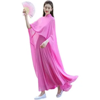 Manta Style Femei Rochie Vestidos Chic de Vara Fals 2 Piese Rochie de Șal 2023 Nou Retro fără Mâneci Elegant Cheongsam Lungi Veșminte