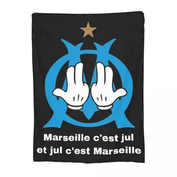 Marseille Este Jul Merch Pătură de Lână Rece de Acasă Rapper Arunca Pătură Caldă Confortabilă pentru Masina Cuverturi de pat
