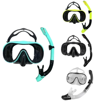 Masca Pentru Scufundări Snorkelling Anti-Ceață Masca De Scufundări Snorkelling Complet Uscat Tub De Înot Subacvatic Echipamente