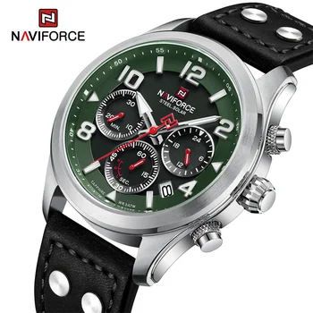 NAVIFORCE Brand Original pentru Bărbați Ceasuri Impermeabil Multi-funcțional Luminos Safir din Oțel Inoxidabil Eco-Drive Ceasuri de mana 2023