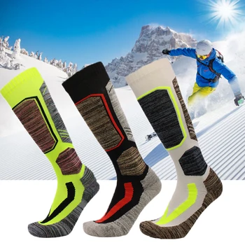 NOI de Schi, Șosete de Lână de Iarnă pentru Bărbați Snowboard Îngroșa Teava Lunga de Sport în aer liber Ține de Cald Șosete Drumeții, Schi Ciorap