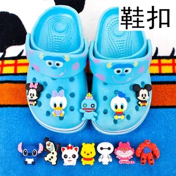 Noi Desene animate Disney Imaginea de Pantofi Cataramă PVC Urs Winnie, Mickey, Daisy Donald Duck Vara Papuci de Decoratiuni Petrecere Copii X-mas Cadouri