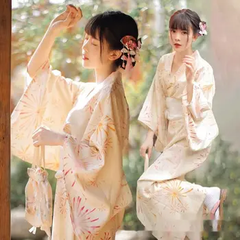 Noi kimono de sex feminin yukata rochie de artificii proaspete îmbunătățit locație de călătorie de fotografiere îmbrăcăminte