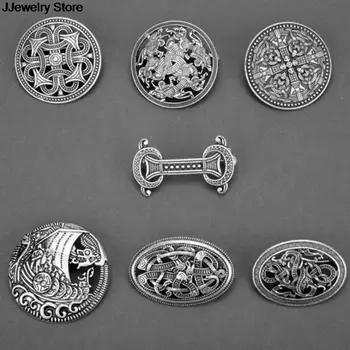 NOU 1 BUC Viking Medieval Scut Broșe Pin Mantie Șal Pin Celtic Nordici Bijuterii
