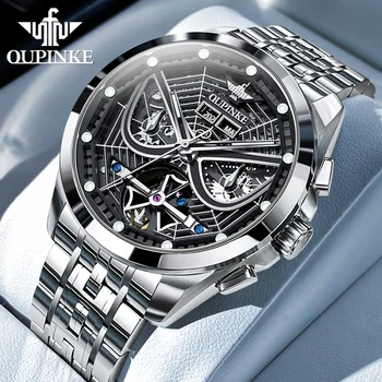 OUPINKE 3250 Automată Ceas pentru Bărbați la Modă de Moda NOUA Sapphire Oglindă din oțel Inoxidabil Oficial Autentic Bărbați Ceasuri de mana