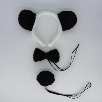 Panda Alb-negru Banda de Păr Banda de Animale Ureche Cosplay pentru copii Copii Adulți Partid s Cadou de Halloween, de Crăciun 2023