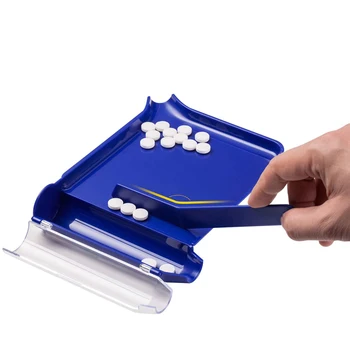Pastila de Numărare Tava Tableta Contra Distribuitor de Pastile Placa Splitter cu Spatula Instrument pentru Farmacie Tehnician Doctor Farmaciști