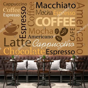 Personalizate de Cafea din Lemn de Culoare de Fundal Murale 3D Tapet Cafenea, Restaurant, cafenea, Snack Bar Industriale Decor de Perete de Hârtie
