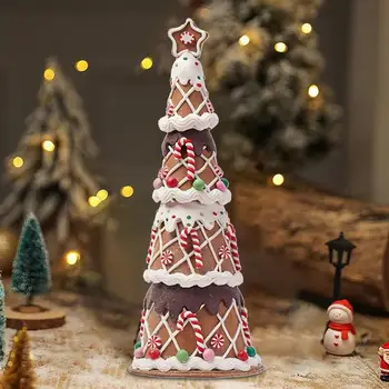 Pomul De Crăciun De Decorare Masă De Fondant De Ciocolata Bomboane De Trestie De Crăciun Și Decorații De Brad De Crăciun De Top De Masă Decor Central