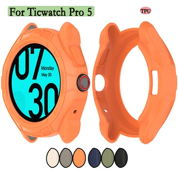 Potrivit Pentru Ticwatch Pro 5 Viziona Caz Moale și Durabil TPU Ceas Gol Protector Shell Caz de Protecție