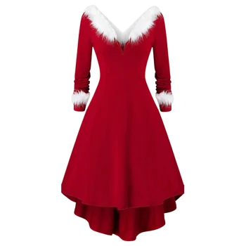 Rochie de crăciun pentru Femei Îmbrăcăminte 2023 Seară de Iarnă Costume Elegante, Formale Ocazii Roșu Rochii de Partid de sex Feminin Vestidos Bl