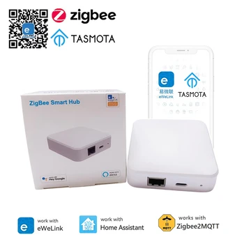 Smart Home ZigBee 3.0 cu Fir Gateway eWelink Hub APP de Control RJ45 Ethernet Bridge Funcționează cu Sonoff Dispozitive Tasmota Zigbee2MQTT