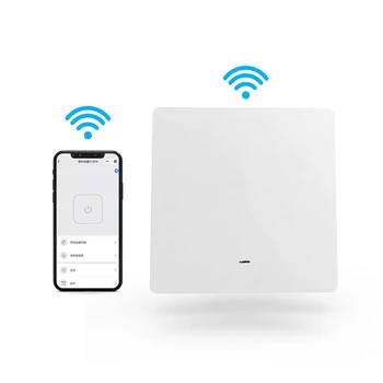 Smart Switch-Uri 1/2/3 Mod Touch Wifi Comutator De Lumină Gri-Alb Smart Switch-Uri De 2.4 GHz Alexa Compatibil Decor Acasă Pentru Google