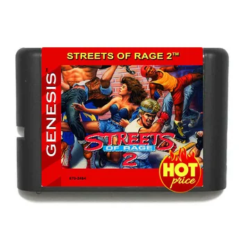 Streets of Rage 2 16 Biți MD Carte de Joc Reproducerea Cos pentru Geneza Sega Mega Drive