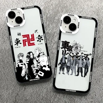 Tokyo Răzbunătorul Telefon Caz Pentru iPhone 15 14 13 12 11 Pro Max Mini XS X XR SE 7 8 Plus Capac Transparent Anime Caz Fundas