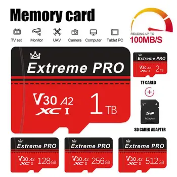 Ultra Micro TF Card SD de 1 tb, 2TB de Memorie SD Card de 128GB, 256GB Extreme PRO V30 4K Cartao De Memoria De Camera de Bord Cam Smartphone
