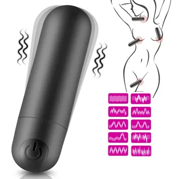 USB de Încărcare de 10 Viteze Mini Glont Vibrator Vibratoare pentru Vagin Anal Masaj pentru Adulți de sex Feminin Stimulator Clitoris Jucarii Sexuale pentru Femei