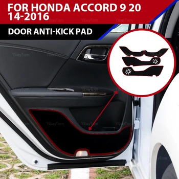 Ușa de la mașină Anti Kick Pad autocolant pentru Honda Accord 9 2014-2016 covor Marginea Laterală Gardă accesoriile de protectie din Poliester mat