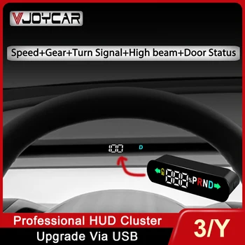 Vjoycar Nou Încorporat HUD pentru Tesla Model 3/Y A/C, Slot Ascunse HD Head-up Display Viteze Baterie Upgrade de Software Accesorii