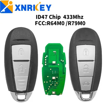 XNRKEY 2/3B, Aftermarket Smart Remote Cheie de Masina ID47 Cip 315/433Mhz pentru Suzuki Swift Vitara S-Cross SX4 2010-2016 FCC:R64M0 /R79M0