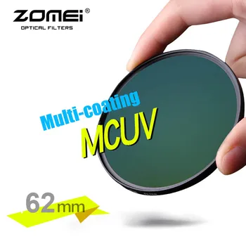ZOMEI Reale 62mm PRO II MCUV Multi-Filmate MC Filtru UV Sticlă Optică Filtru pentru Canon NIkon Hoya Sony DSLR aparat de Fotografiat Lentilă 62 mm