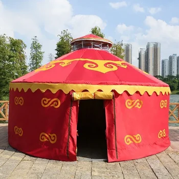 În Aer Liber Iurta Mongolă Cort Mobil Casă Mică Fermă De Vacanta Statiune Turistica Pavilion
